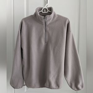 Aritzia | Tna Polar 1/4 Zip Sweater, Desert Mauve, XS
